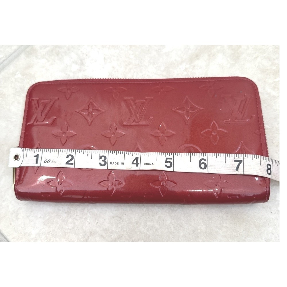 Louis Vuitton Zippy Wallet Monogram Vernis Pomme d'Amour Red SP1100 - Picture 8 of 15